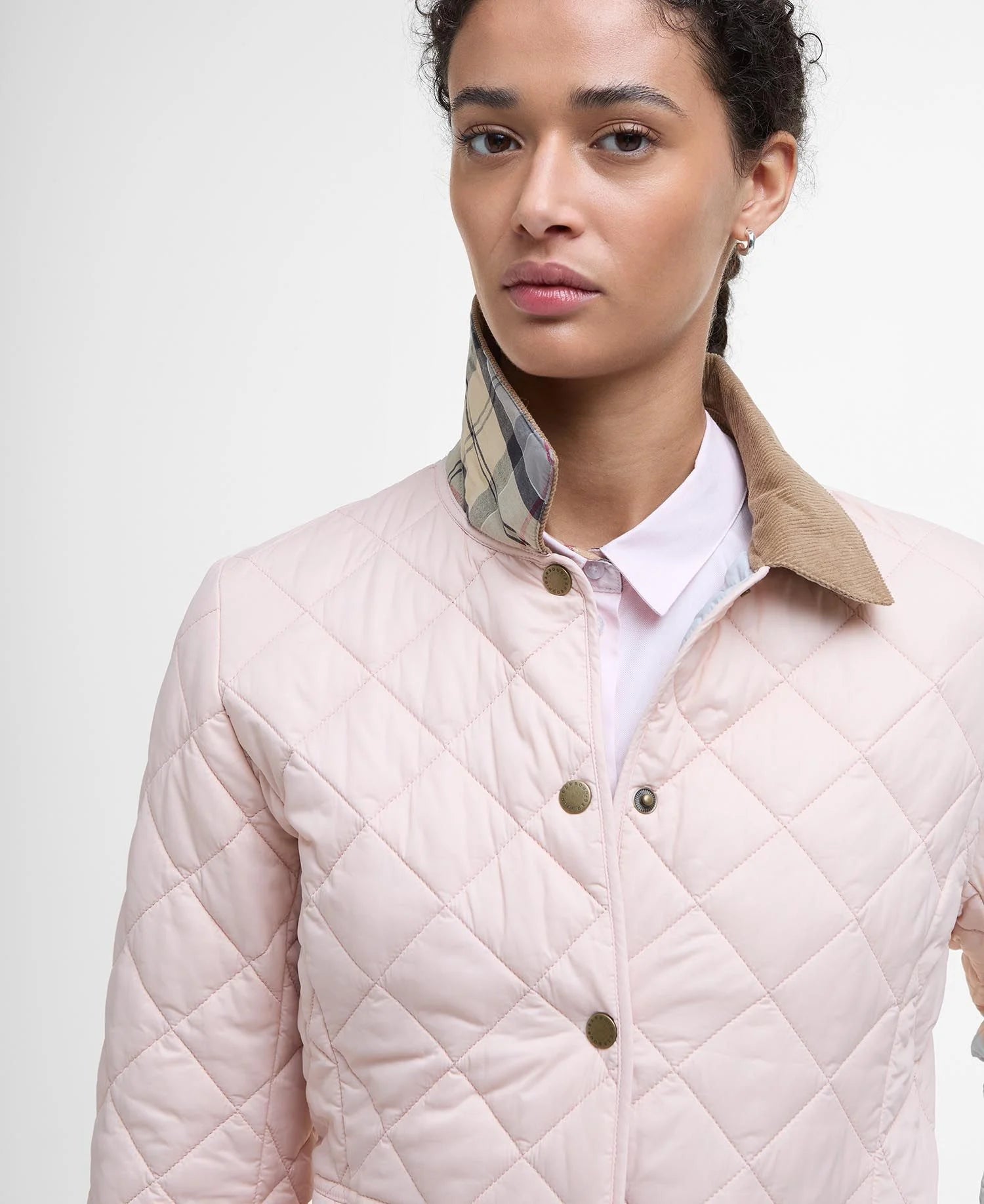 Barbour Giacca Trapuntata Donna Deveron Rosa Chiaro