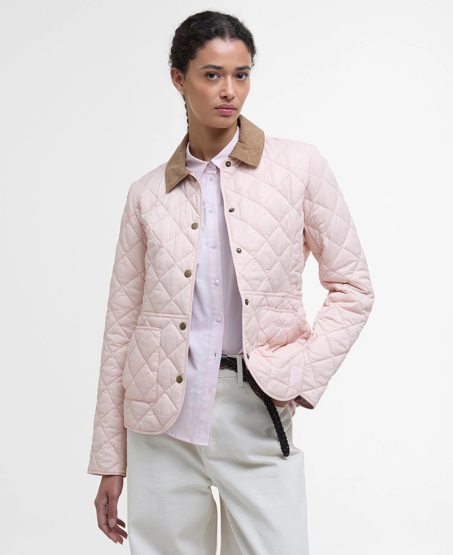 Barbour Giacca Trapuntata Donna Deveron Rosa Chiaro