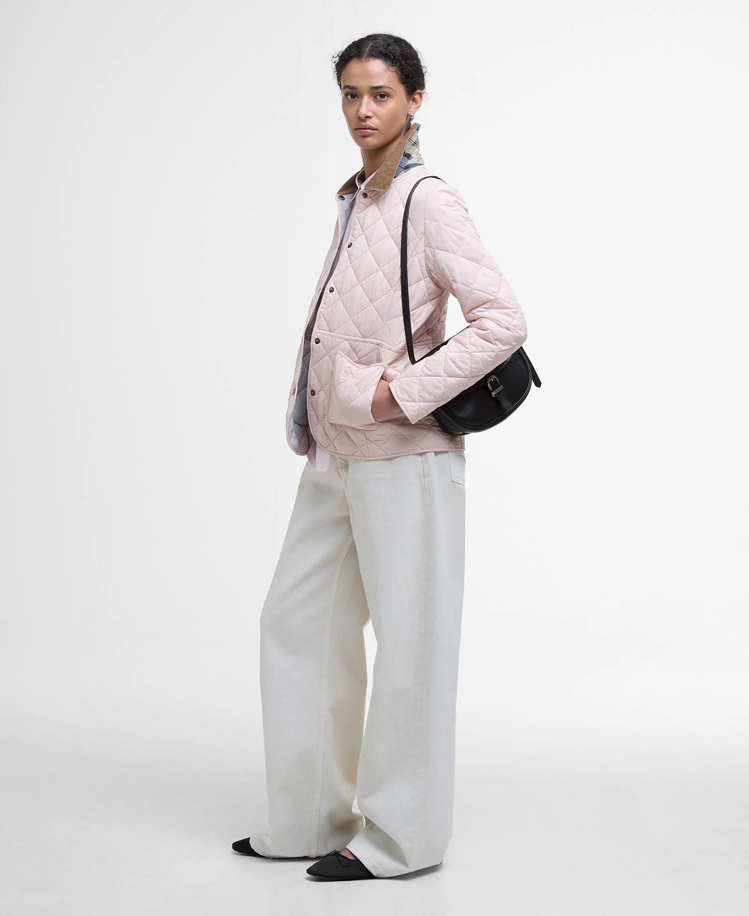 Barbour Giacca Trapuntata Donna Deveron Rosa Chiaro