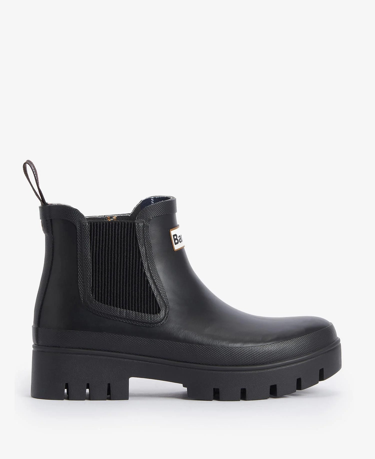 Barbour Tronchetti in Gomma Donna Halton Nero