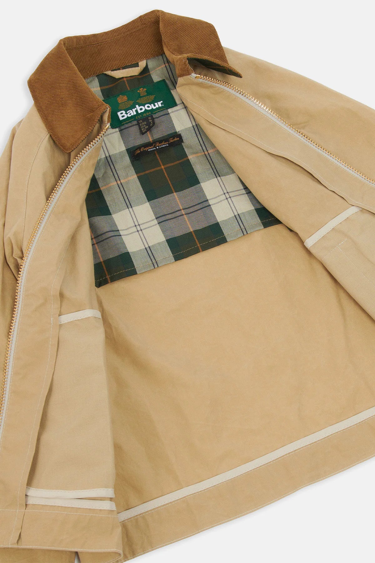 Barbour Giacca in Cotone Campbell Donna Beige