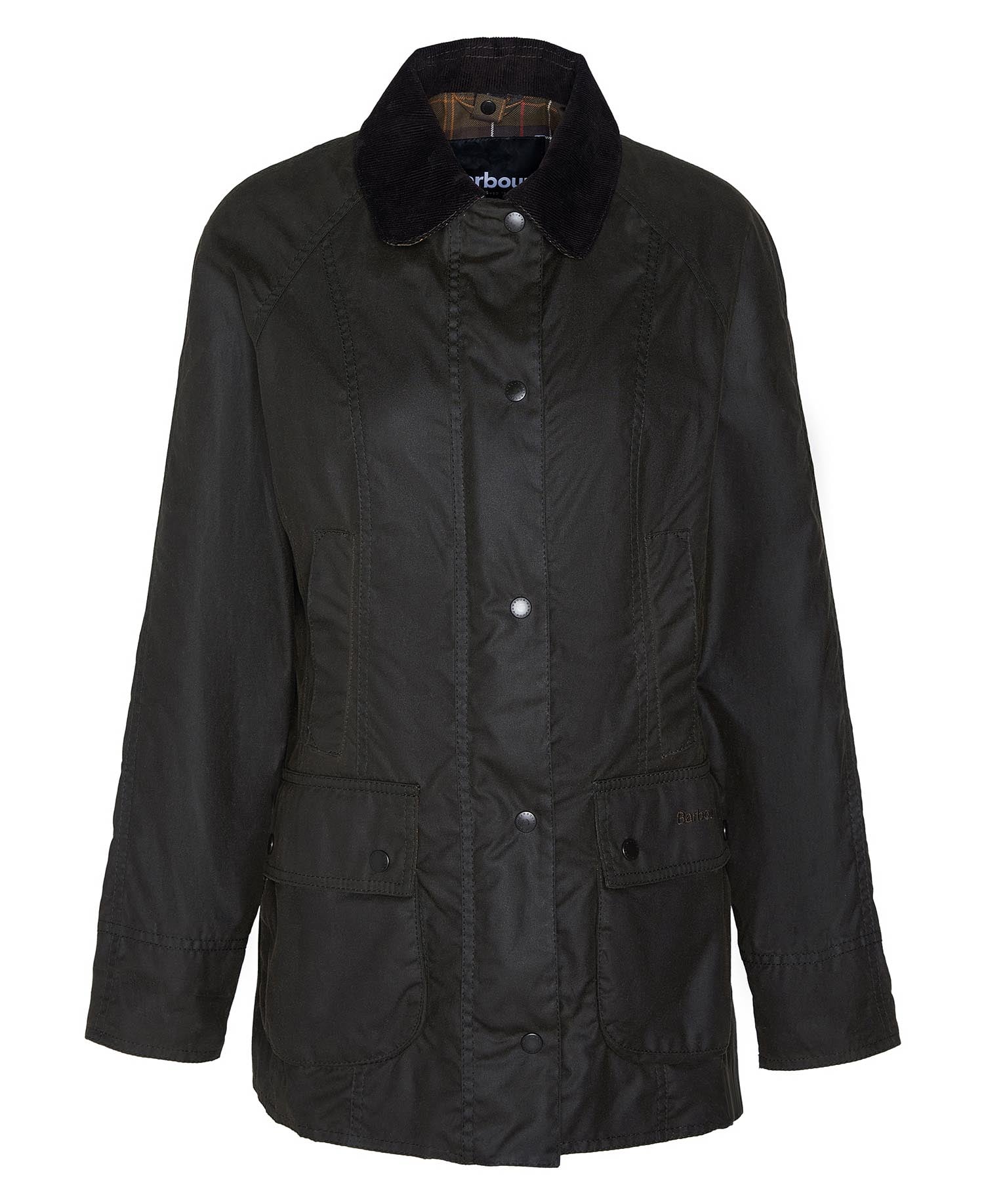 Barbour Giacca Cerata Classic Beadnell Donna Olive Classic