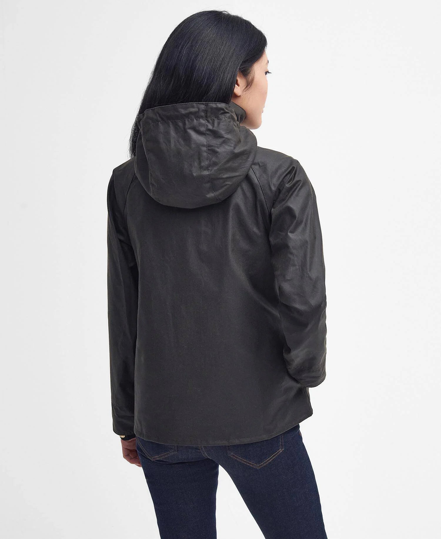 Barbour Giacca in Cotone Cerato Avon Wax Donna Olive Classic
