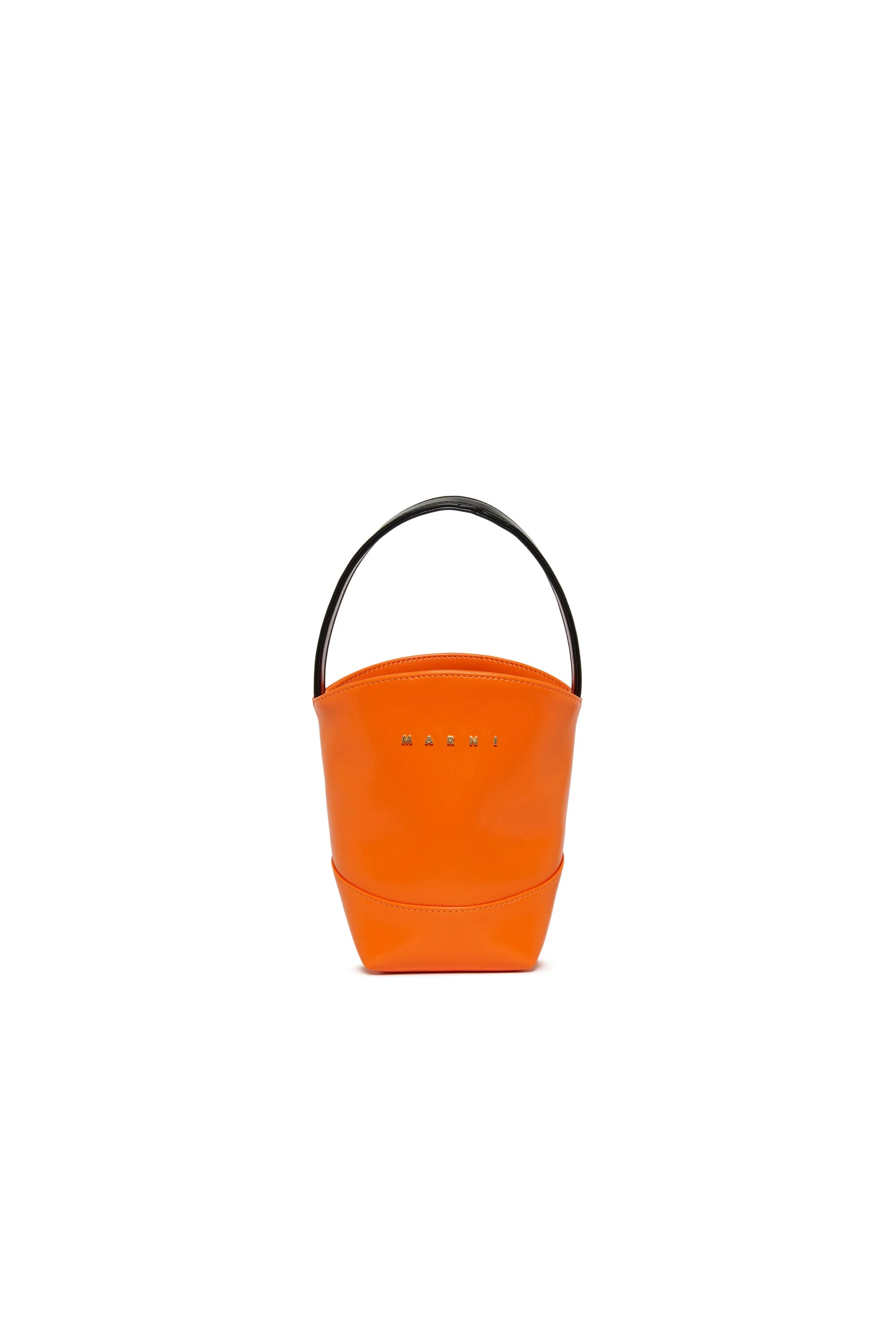 Marni Borsa Flower Basket a Mano Arancione