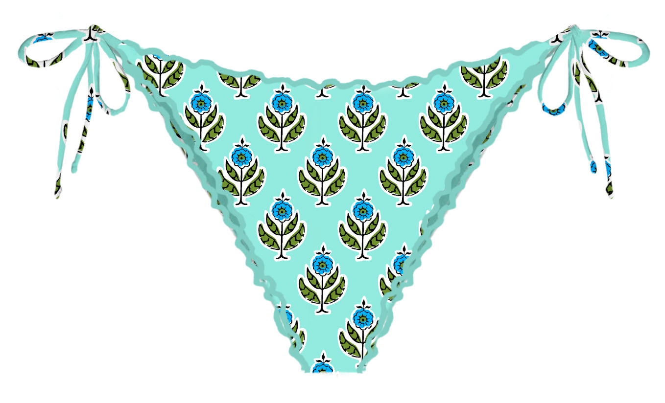 Mc2 Costume a Triangolo Sagittarius Miami Donna Indie Daisy Verde Acqua