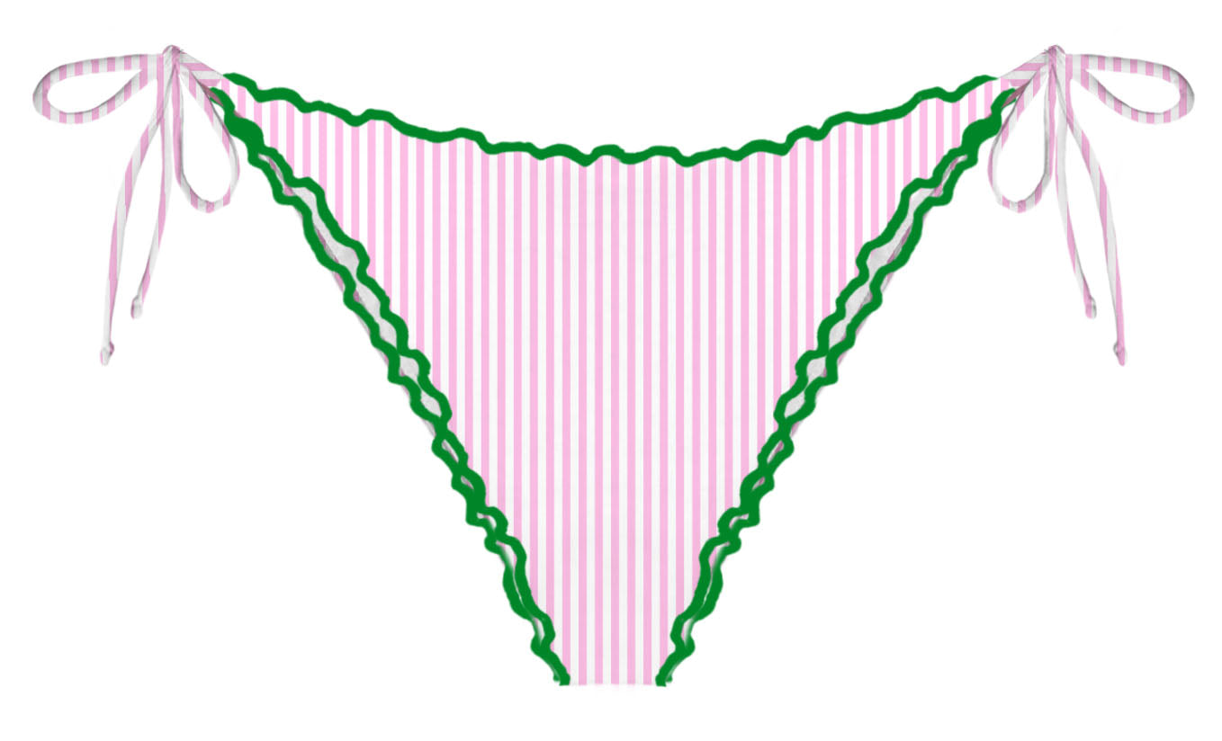 Mc2 Costume a Triangolo Sagittarius Miami Donna Stripes Rosa e Bianco