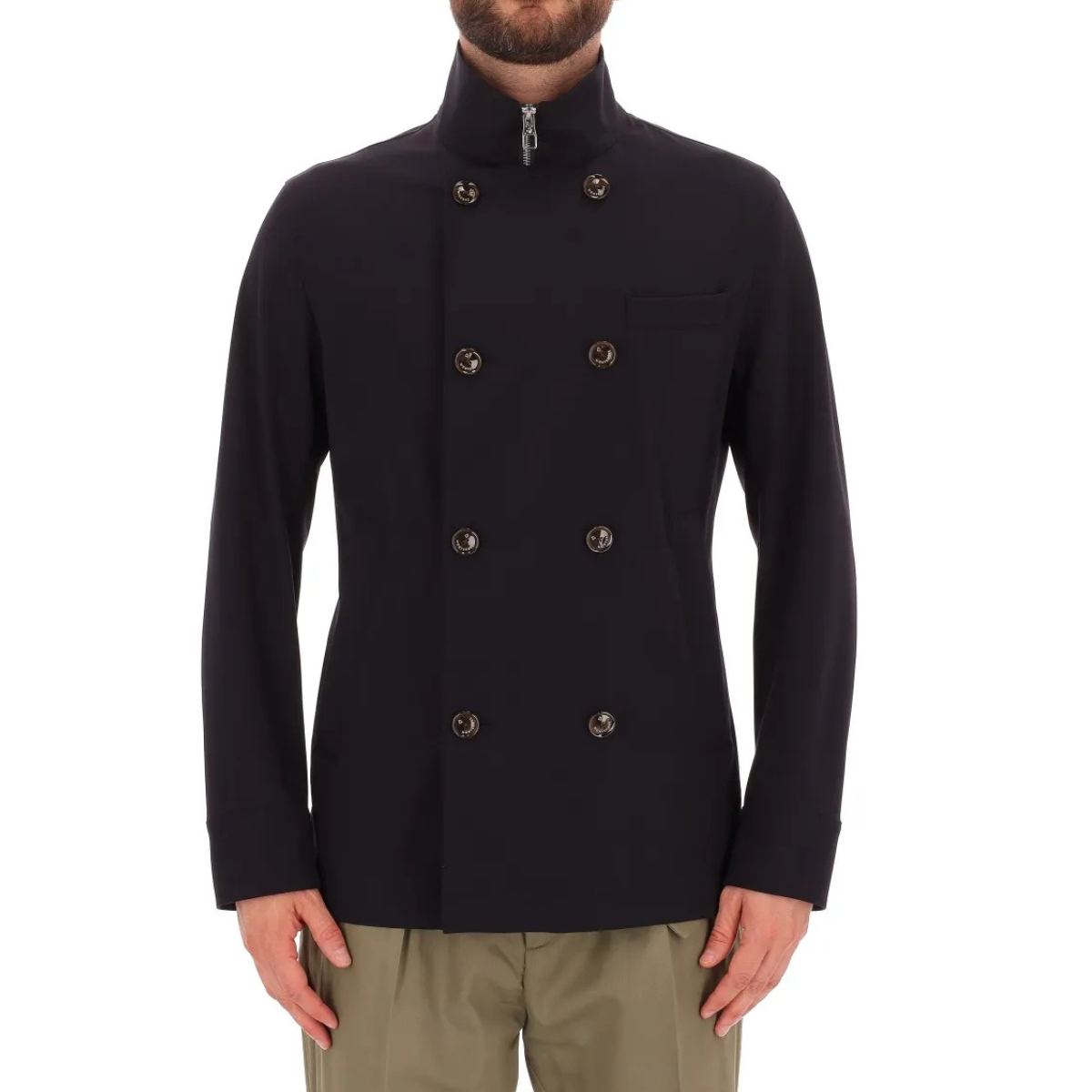 Montecore Giacca Doppiopetto e Zip Uomo Dark Blu