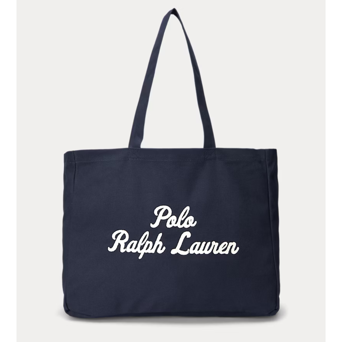 Polo Ralph Lauren Borsa in Tela Ricamata Unisex Tote Blu Navy Newport