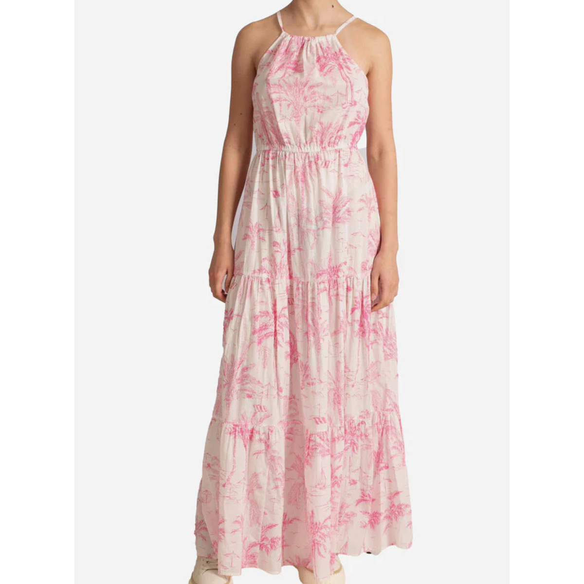 Mc2 Abito Lungo in Cotone Maryam Donna Fantasia Saint Beach Rosa