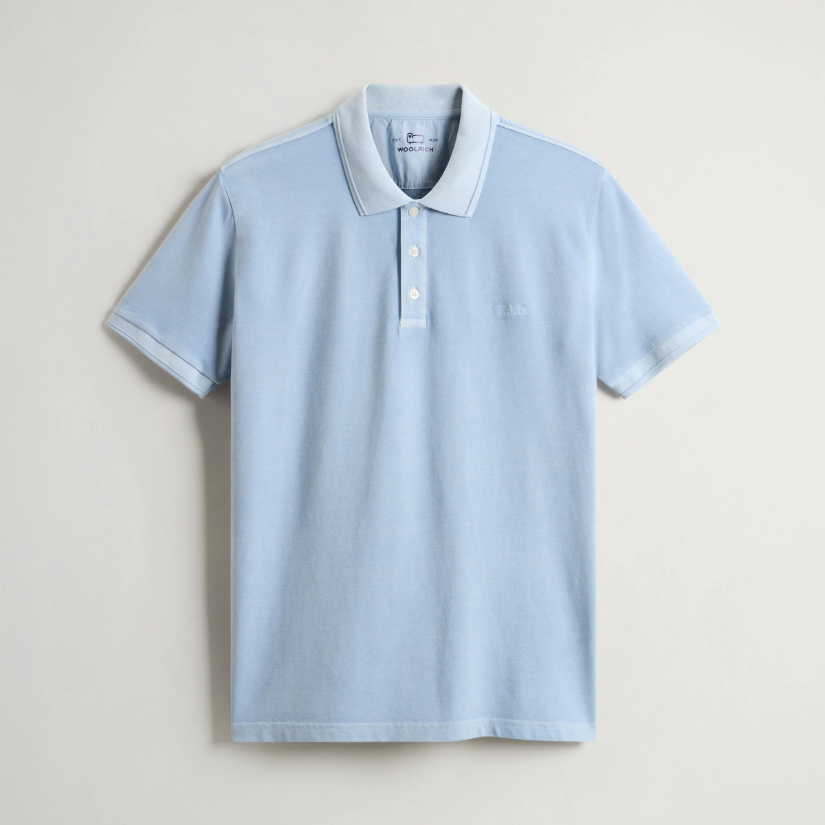 Woolrich Polo in Piquè di Cotone Elasticizzato Uomo Macknack Flask