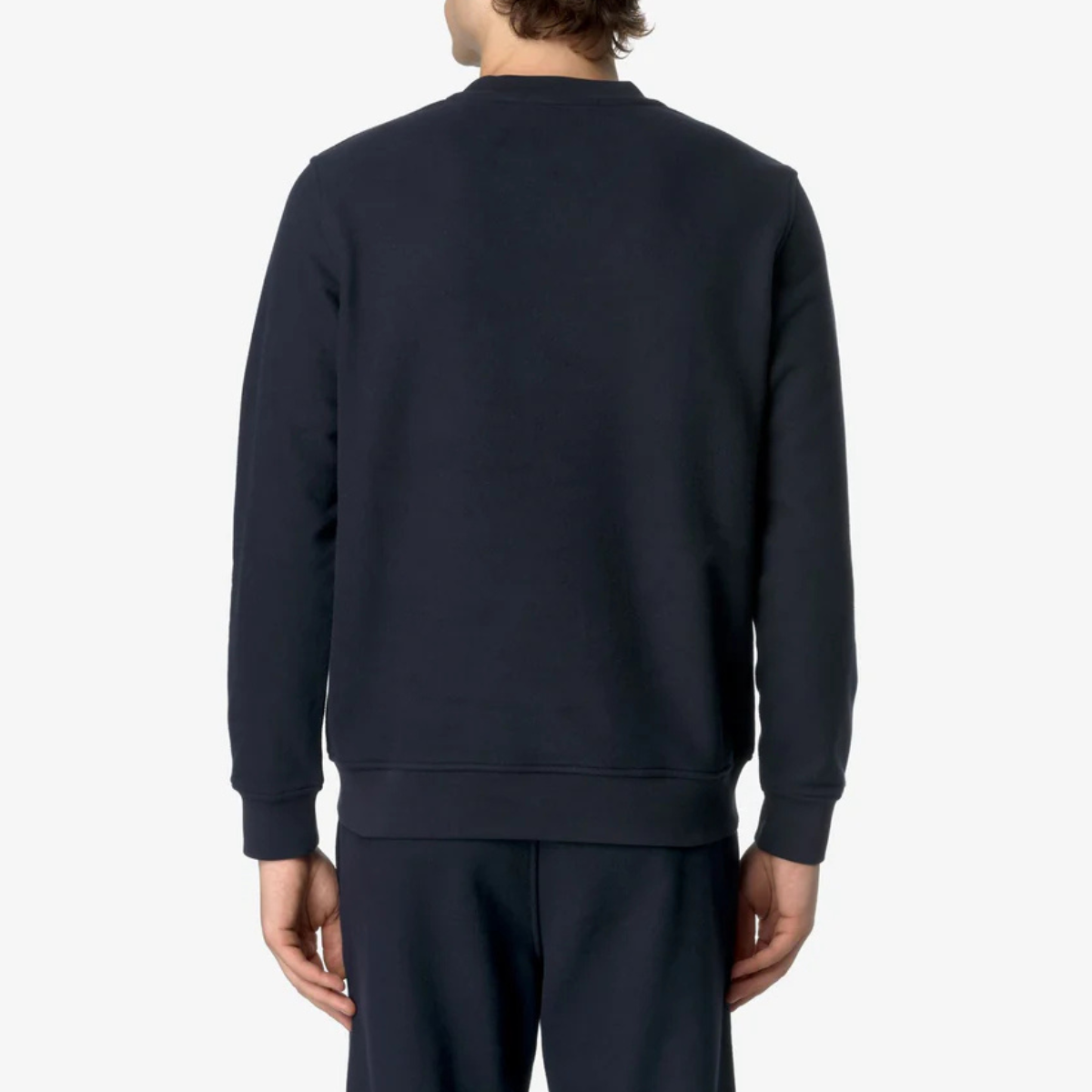 K-Way Felpa in Cotone Baptiste Heavy Fleece Uomo Blue Depth