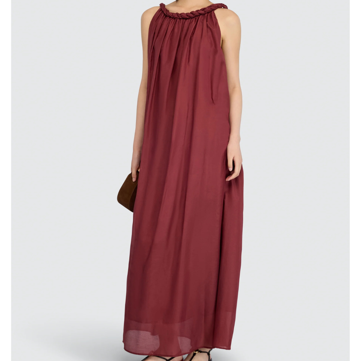 Semicouture Abito in Cotone Lungo Aura Donna Barolo