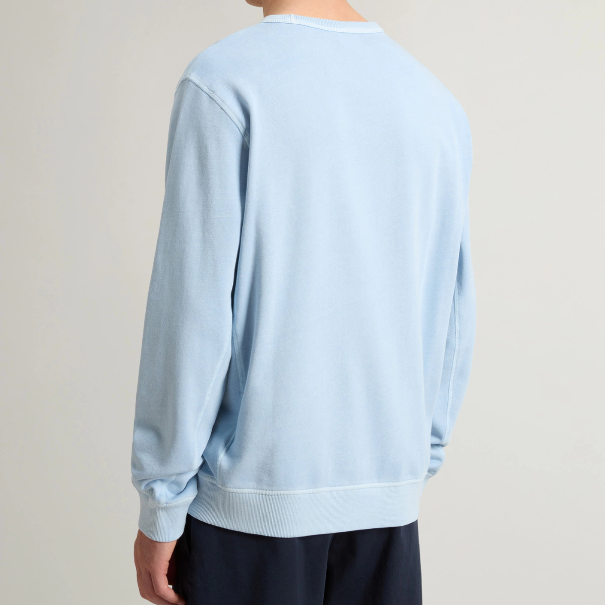 Woolrich Felpa Girocollo in Cotone Uomo Garment Flask