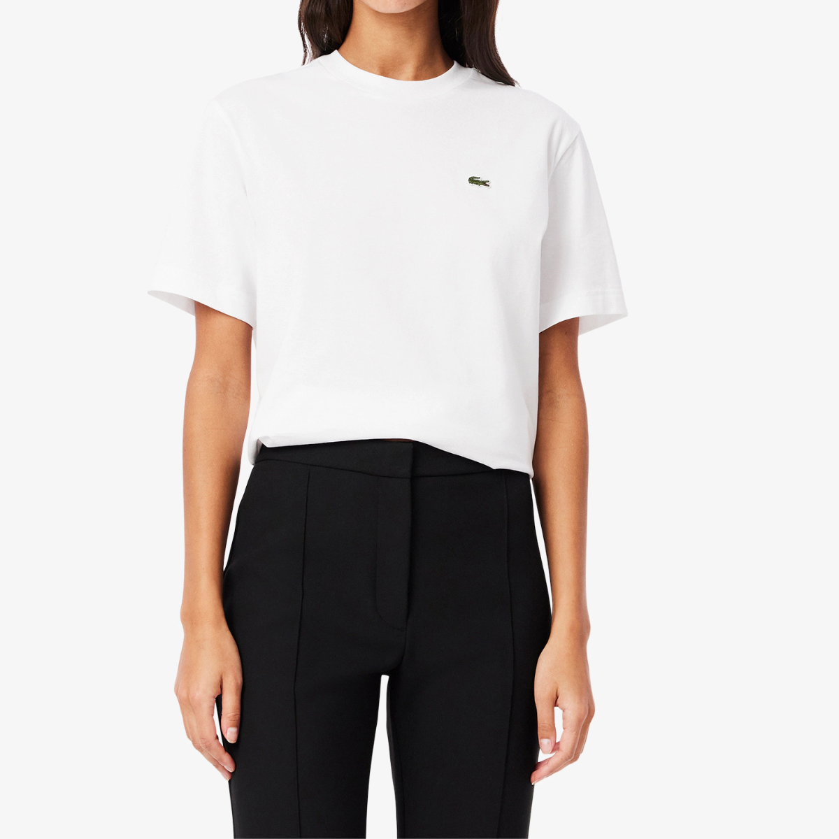 Lacoste T-Shirt in Cotone Donna TF7215 Bianco