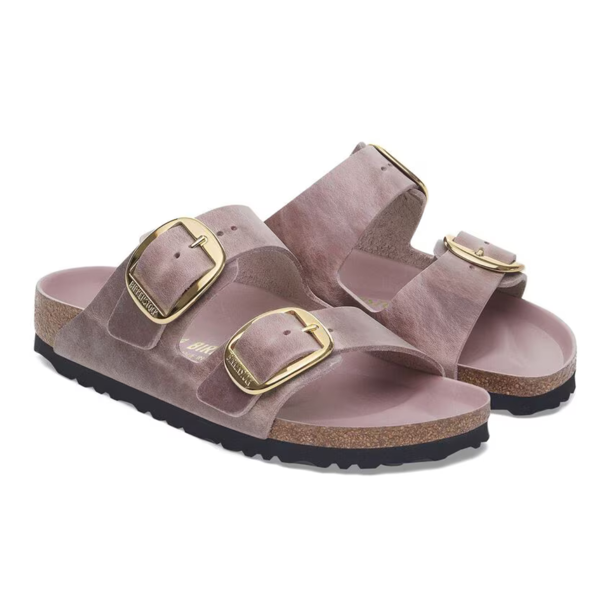 Birkenstock Sandalo in Pelle Oleata Arizona Big Buckle Donna Lavander