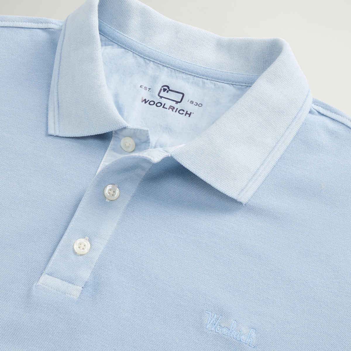 Woolrich Polo in Piquè di Cotone Elasticizzato Uomo Macknack Flask