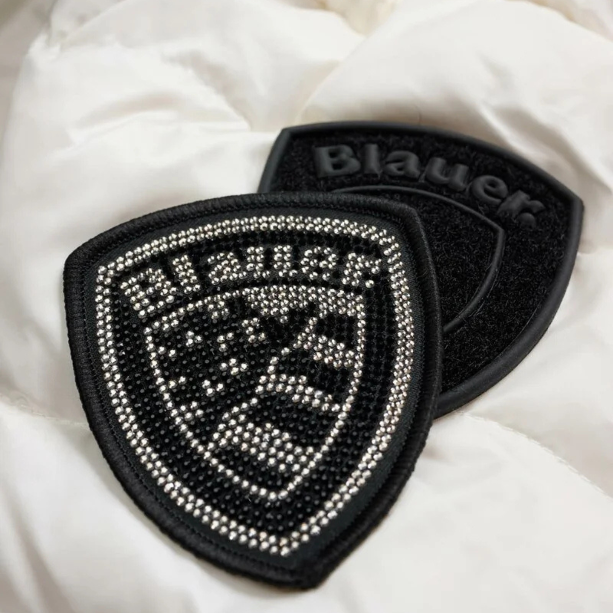Blauer Piumino con Bordi in Pelliccia Aldie Donna Bianco Ottico