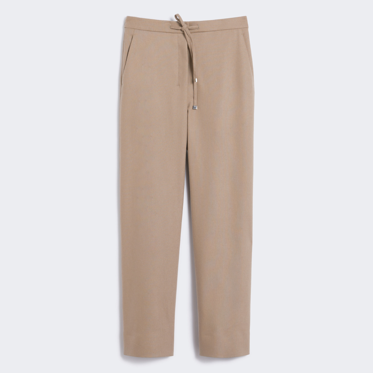 Max Mara Pantalone in Lana Floria Donna Biscotto