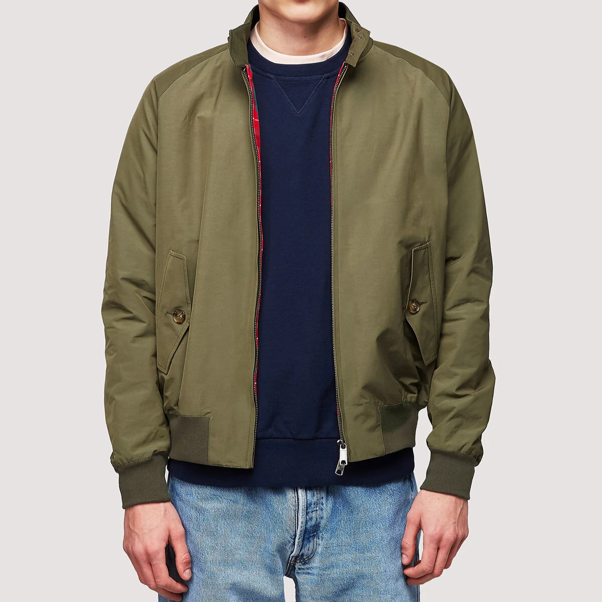 Baracuta Giacca in Cotone Uomo G9 Harrington Army
