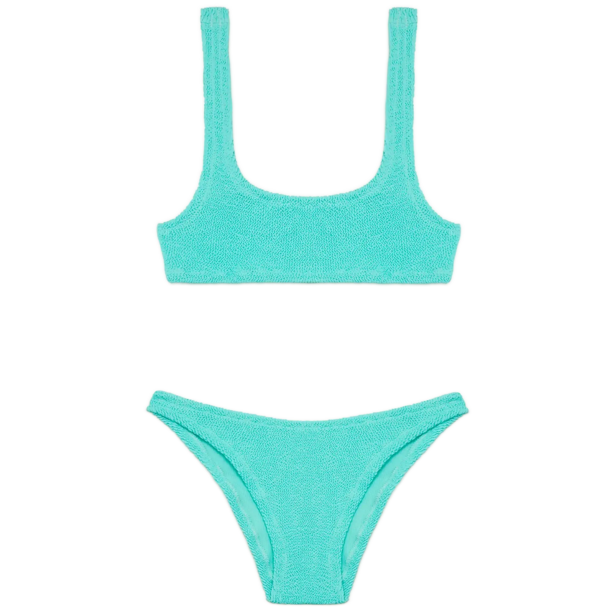 Mc2 Costume con Top a Bralette in Crinkle Naima Elise Donna Verde Acqua