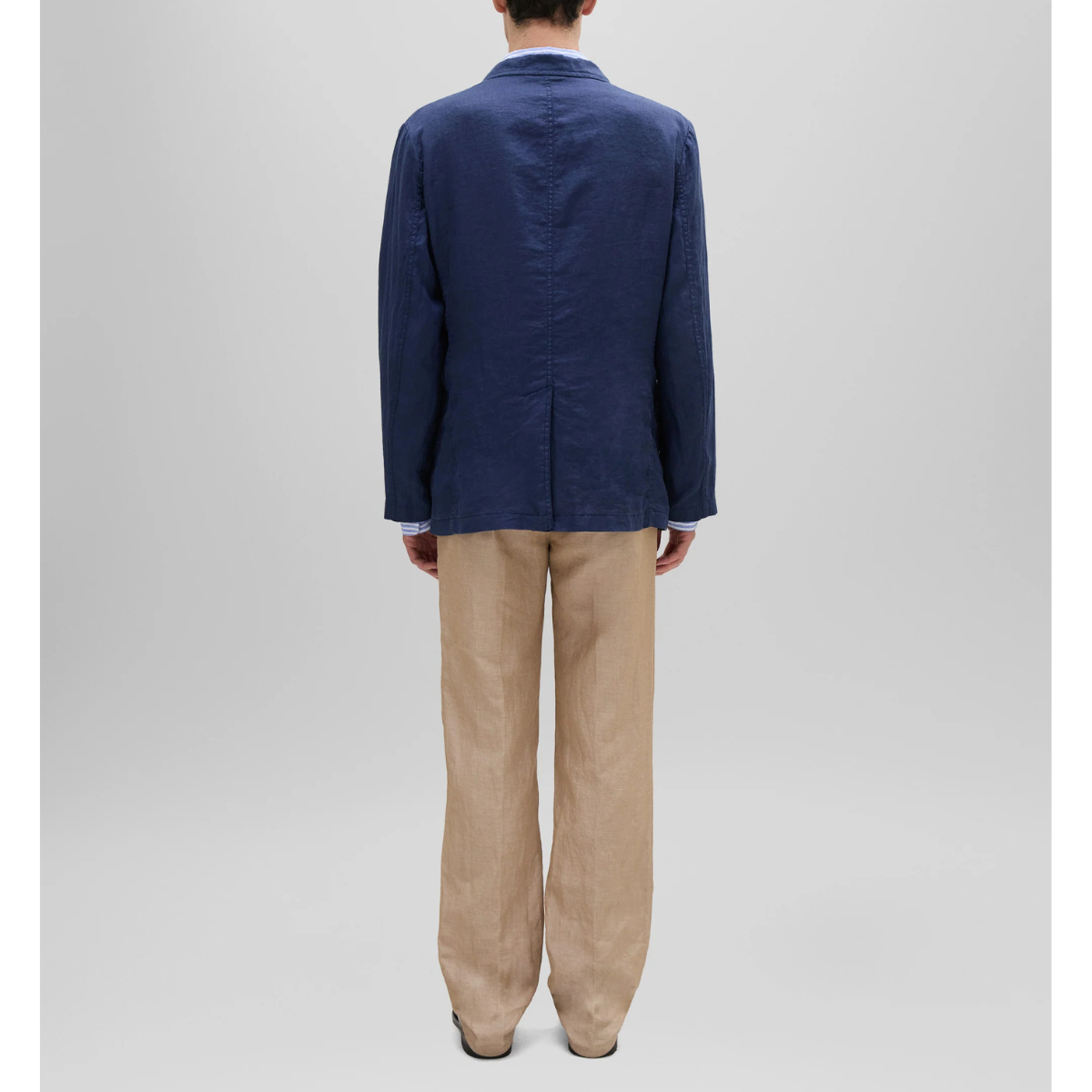 Aspesi Blazer in Lino Uomo Samuraki Blu Navy