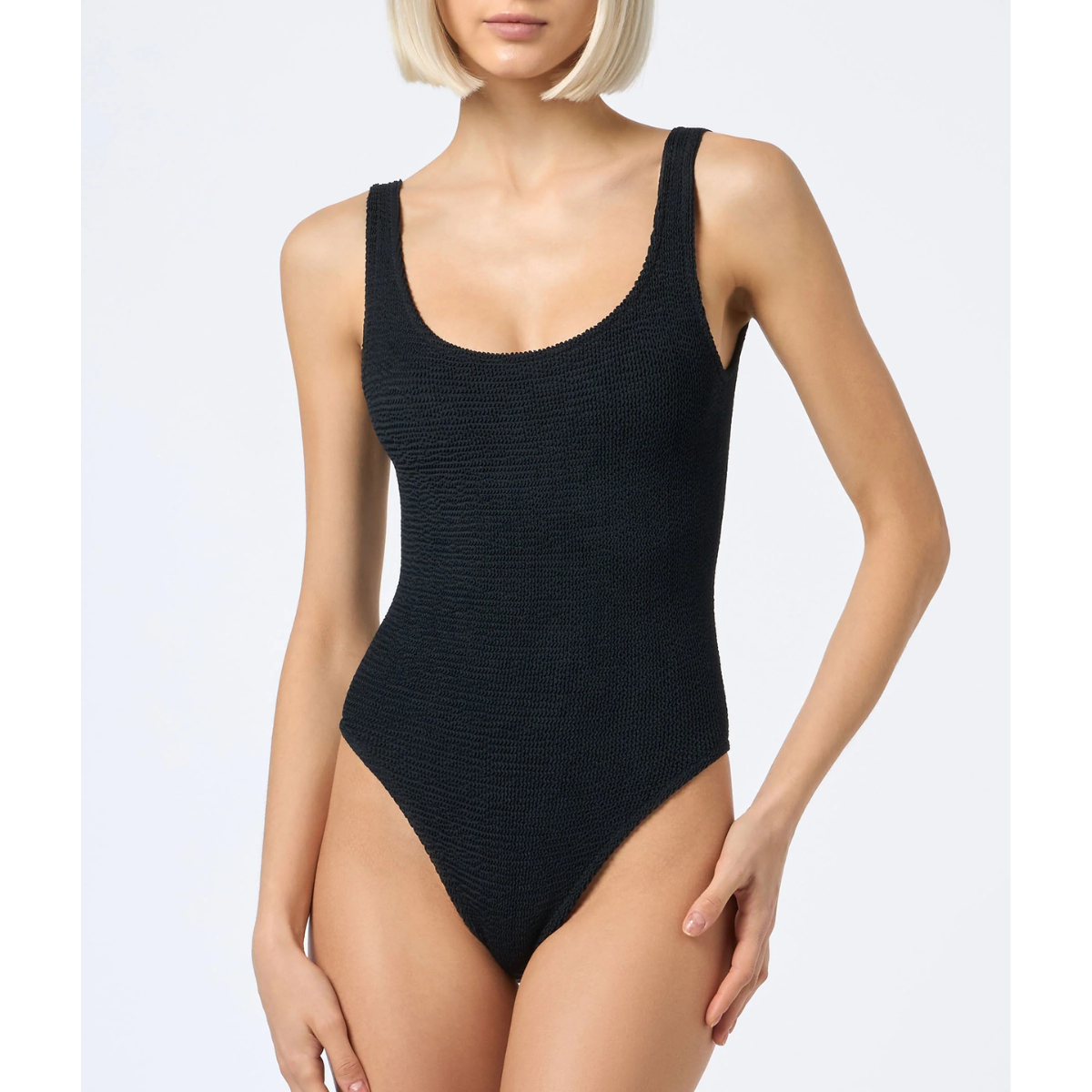 Mc2 Costume Intero in Crinkle Donna Nero