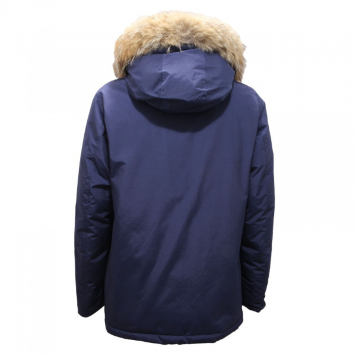 Woolrich Parka Corto Uomo Arctic Detachable Fur Anorak Blu Iris