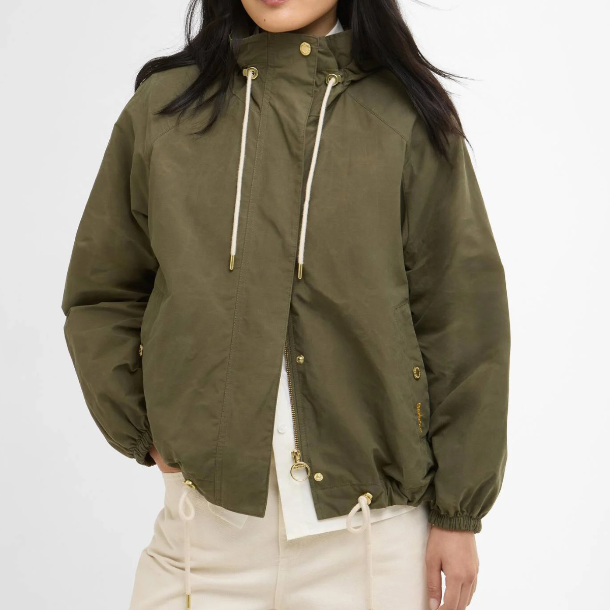 Barbour Giacca Antipioggia Hawkridge Donna Ivy Green