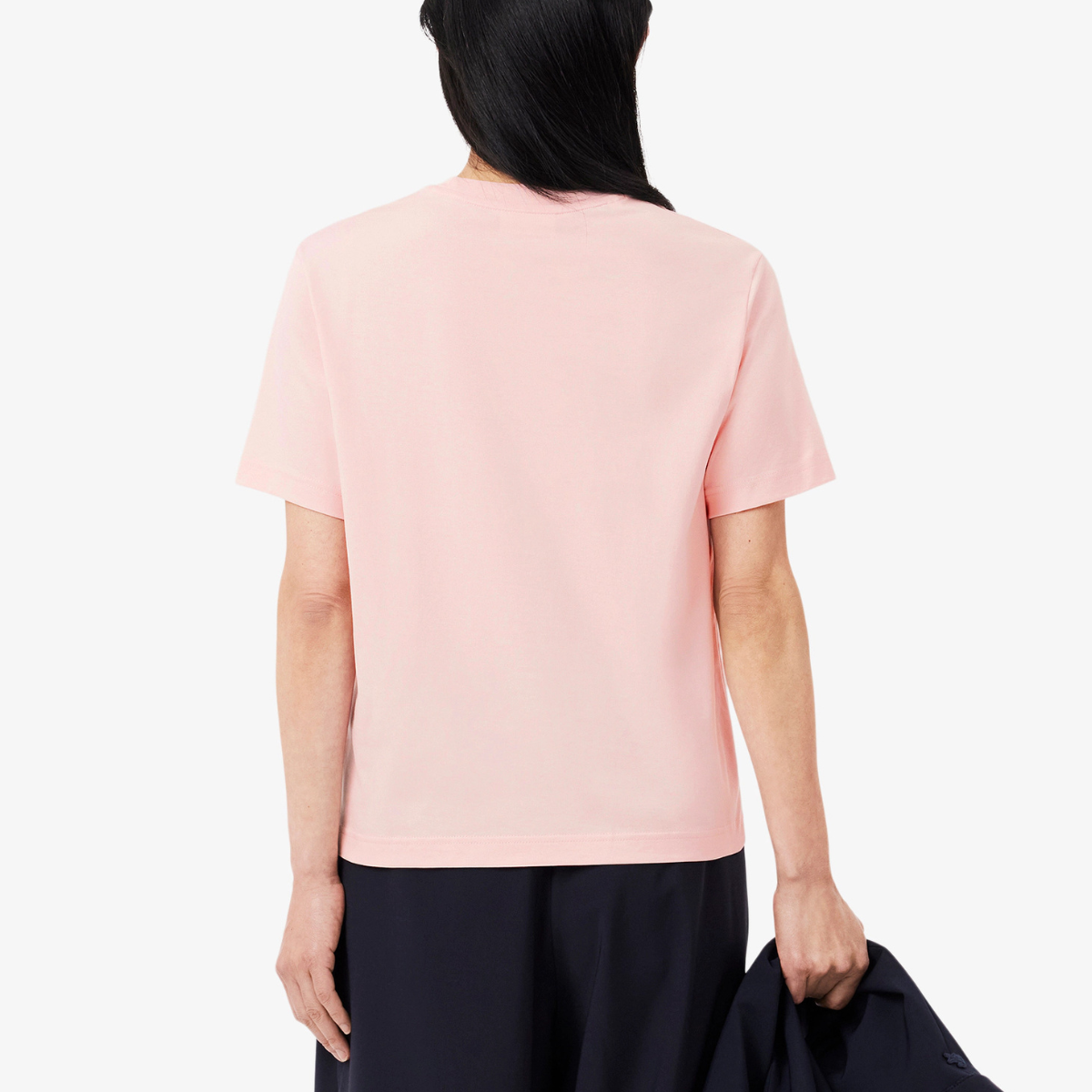 Lacoste T-Shirt in Cotone Donna TF7215 Rosa Chiaro
