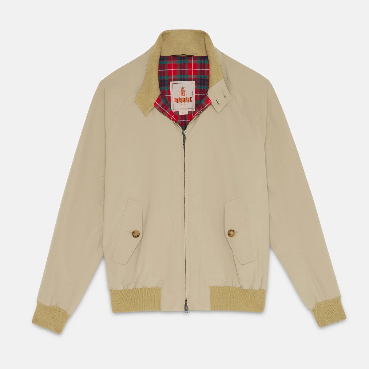 Baracuta Giacca in Cotone Uomo G9 Harrington Natural