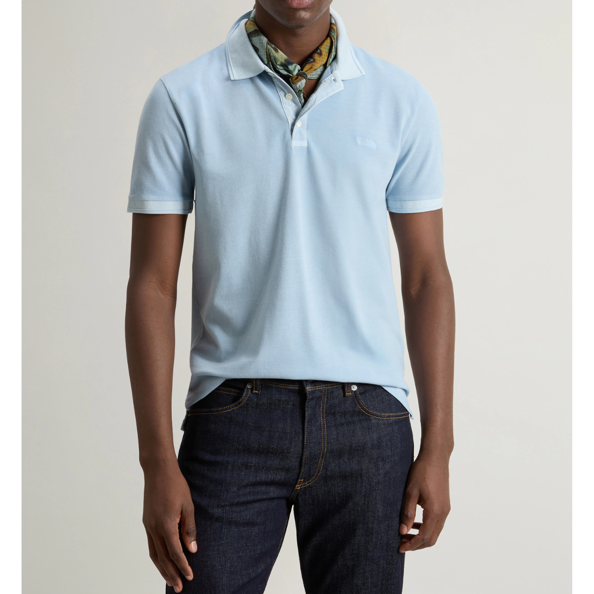 Woolrich Polo in Piquè di Cotone Elasticizzato Uomo Macknack Flask