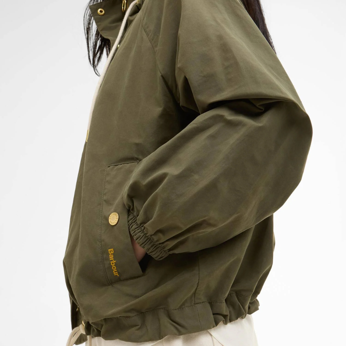 Barbour Giacca Antipioggia Hawkridge Donna Ivy Green