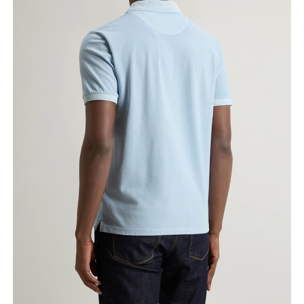 Woolrich Polo in Piquè di Cotone Elasticizzato Uomo Macknack Flask