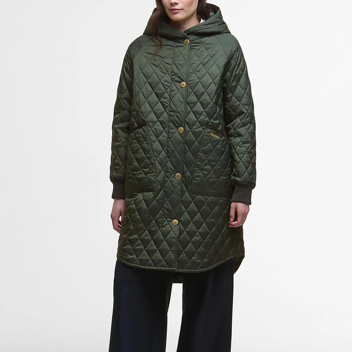 Barbour Giacca Trapuntata Hilary Quilted Donna Verde Oliva
