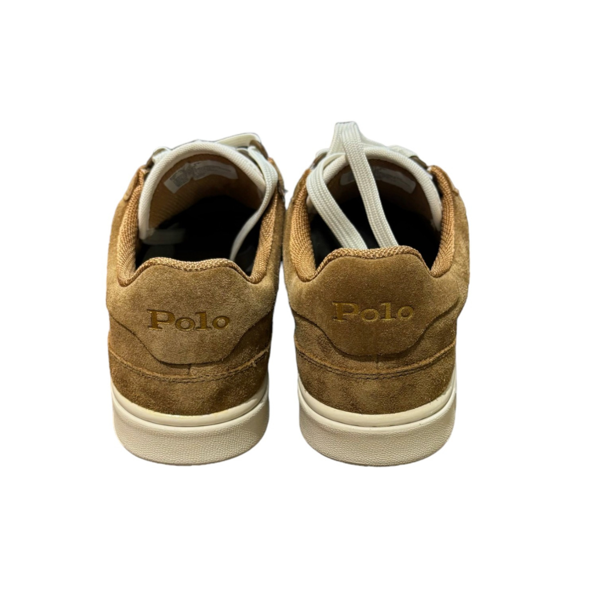 Polo Ralph Lauren Sneakers in Pelle Scamosciata Uomo Beige