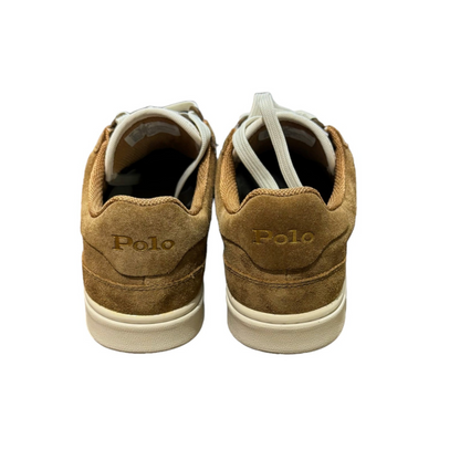 Polo Ralph Lauren Sneakers in Pelle Scamosciata Uomo Beige
