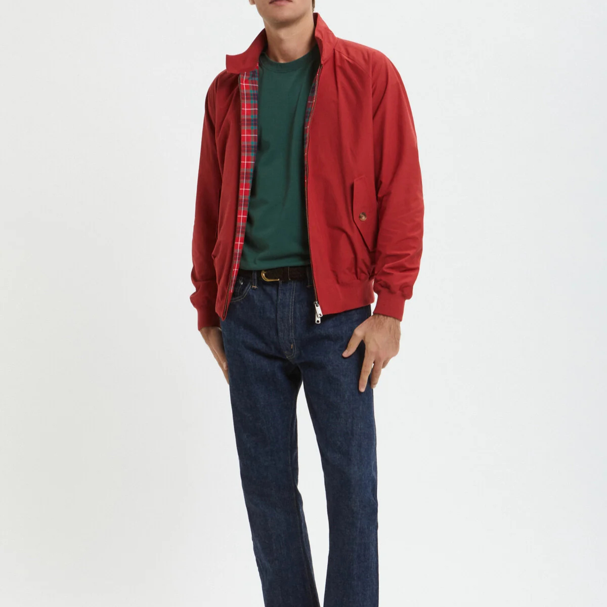 Baracuta Giacca in Cotone Uomo G9 Harrington Dark Red