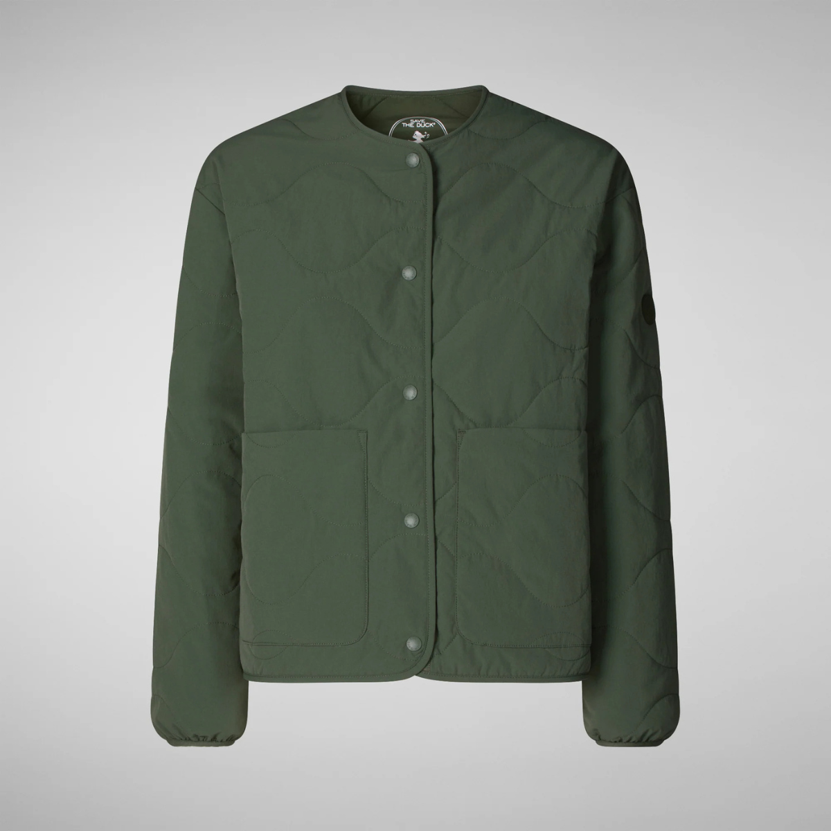 Save The Duck Piumino Leggero Donna Loop Verde