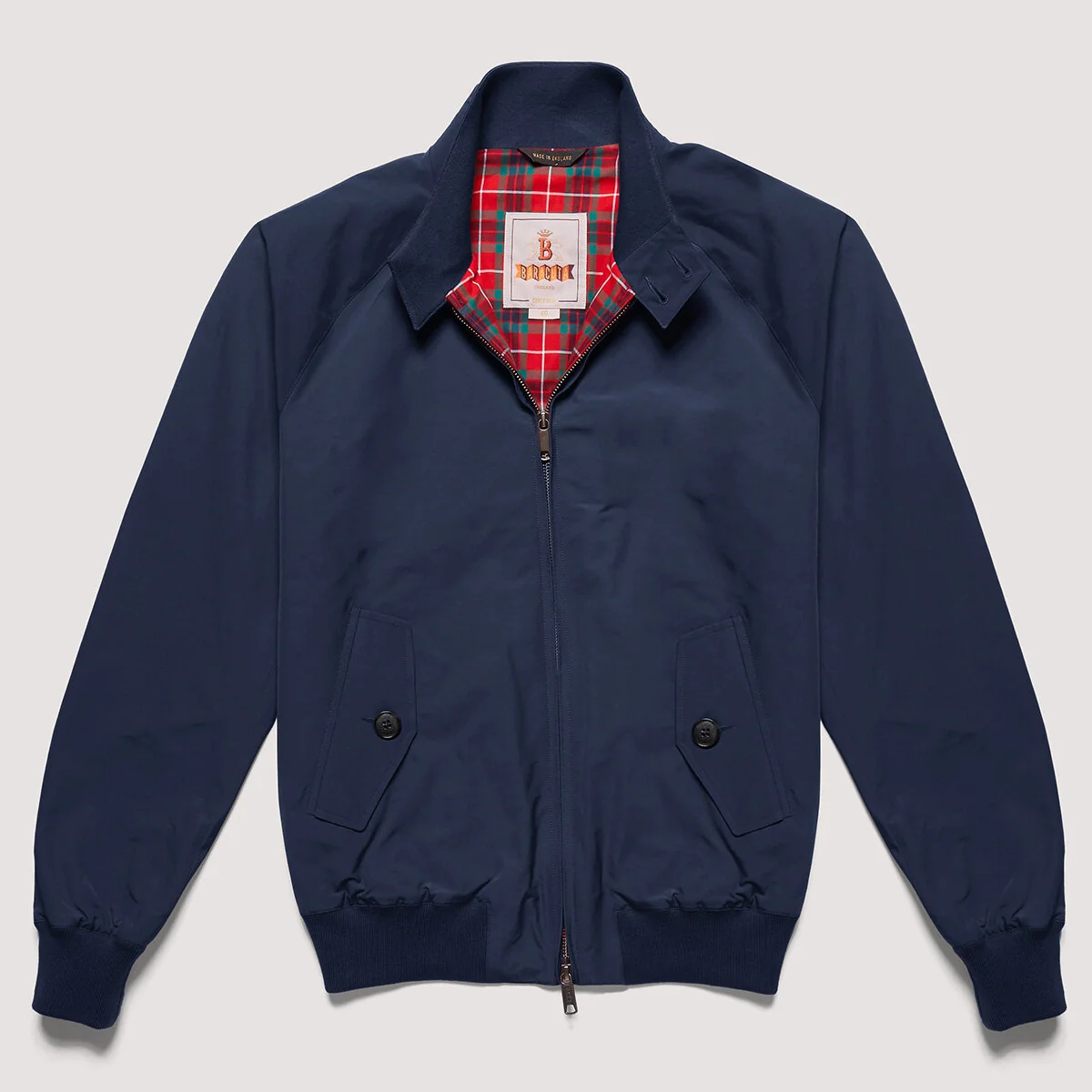 Baracuta Giacca in Cotone Uomo G9 Harrington Blu Navy