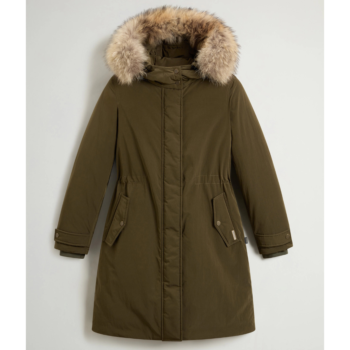 Woolrich Parka Grace Fur Donna Dark Green
