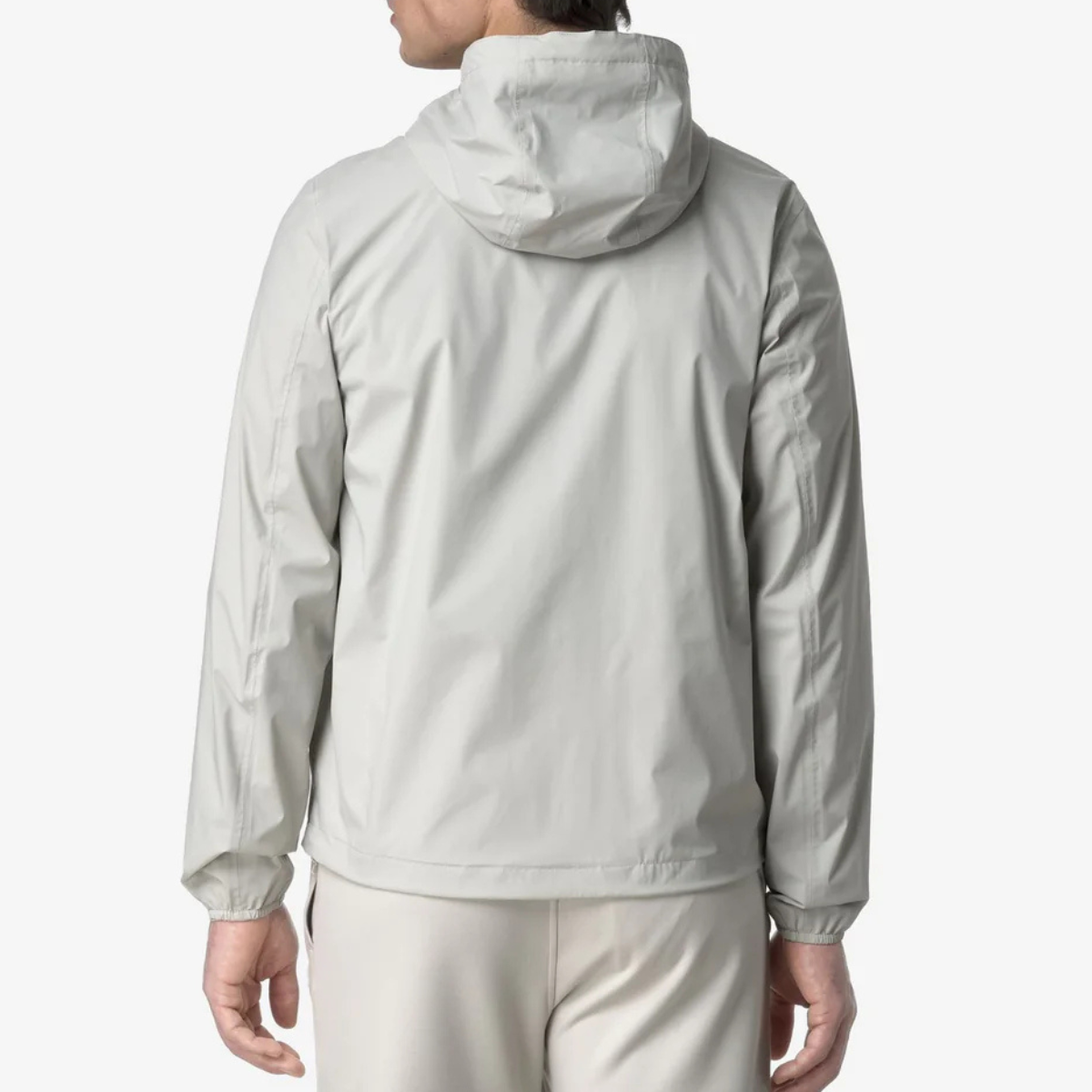 K-Way Giacca in Nylon Stretch e Cotone Jack Uomo Beige LT