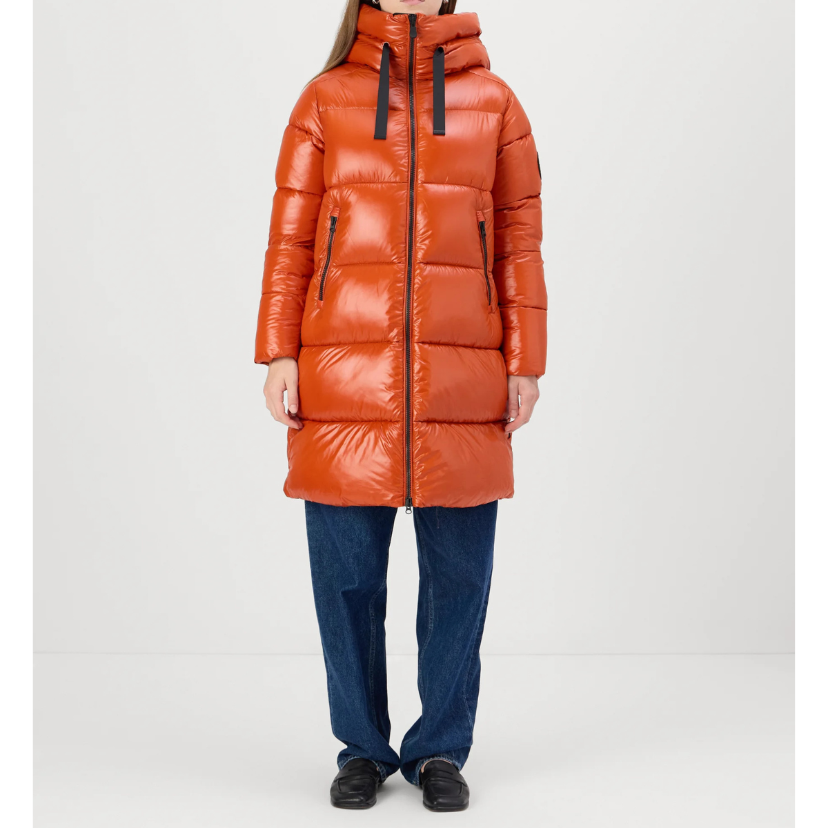 Save The Duck Piumino Lungo Donna Isabel Arancio