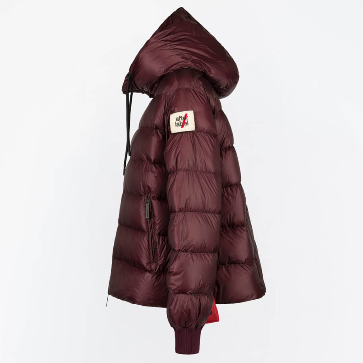 After Label Piumino Blaine in Nylon Donna Bordeaux