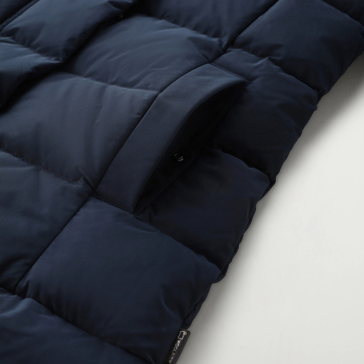 Woolrich Parka Trapuntato Puffy Prescott Donna Melton Blue