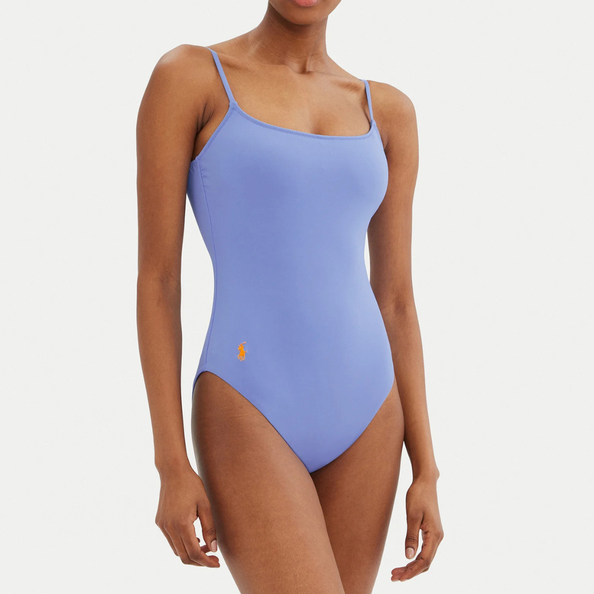 Polo Ralph Lauren Costume Intero con Spalline Regolabili Donna Celeste