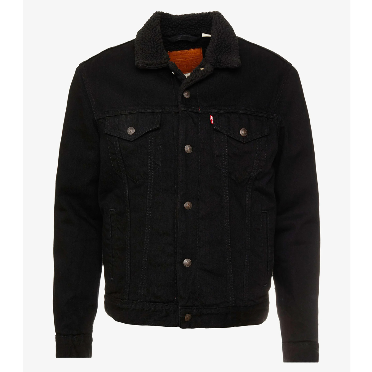 Levi's Giacca in Sherpa Uomo Trucker Nero