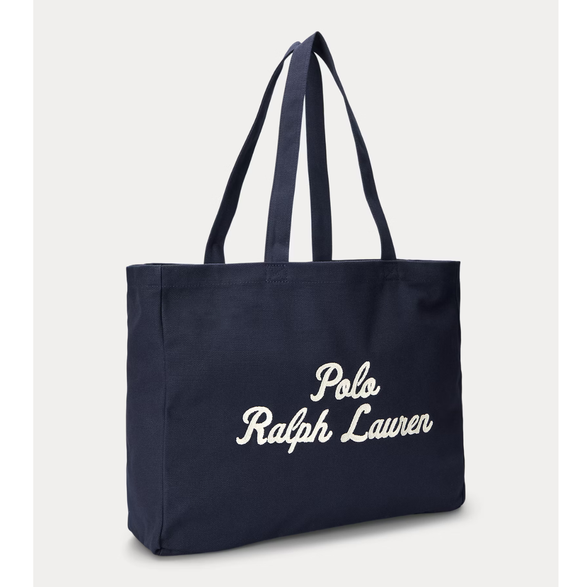 Polo Ralph Lauren Borsa in Tela Ricamata Unisex Tote Blu Navy Newport