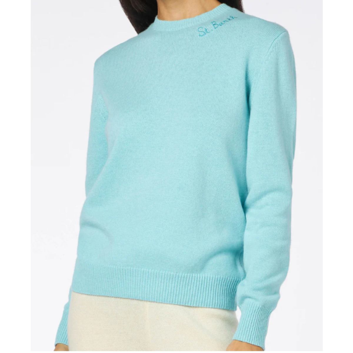 MC2 Saint Barth Maglia a Girocollo Donna New Queen Azzurro
