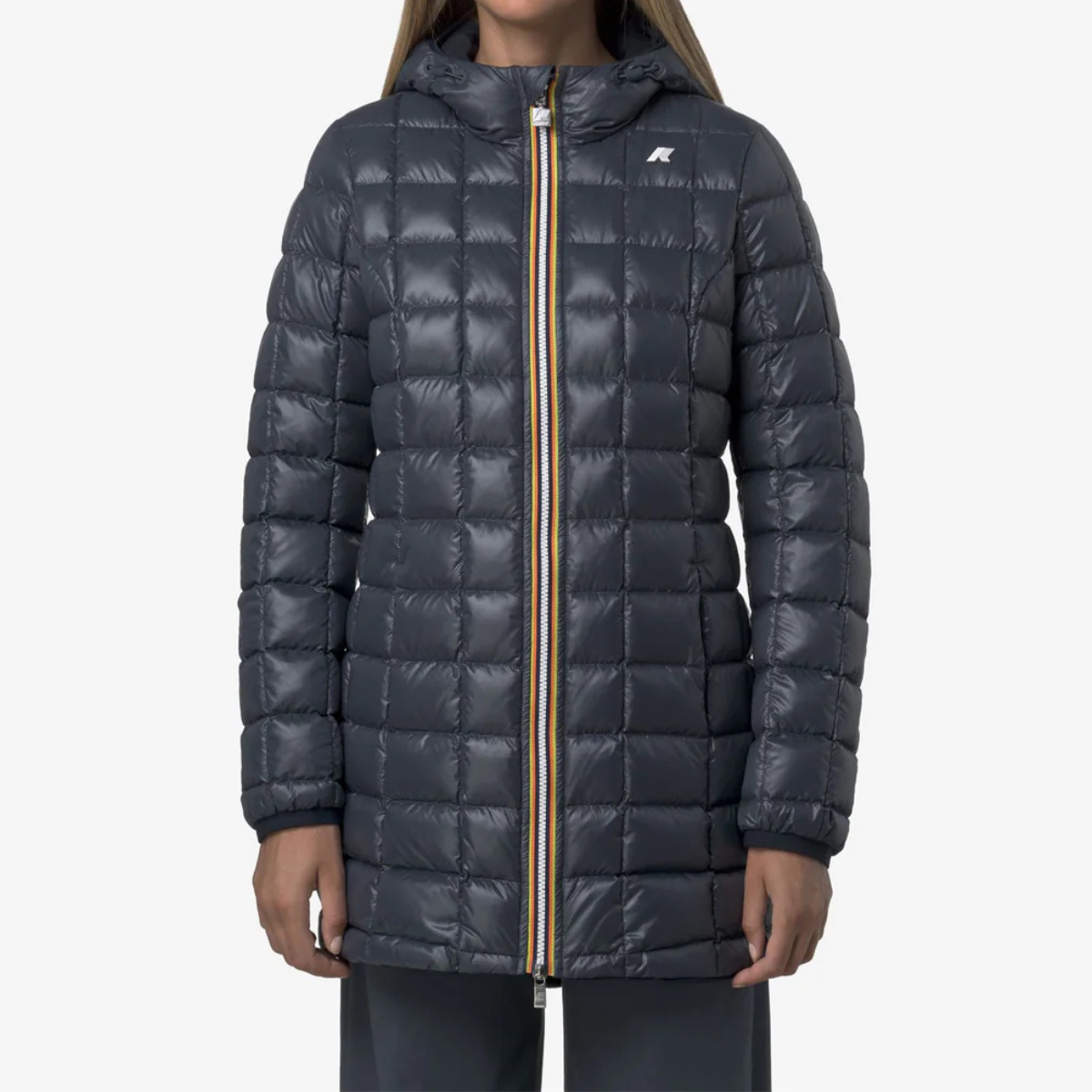 K-Way Piumino Reversibile Denise ST Thermo Double Donna Blue Depth-Blue Airforce