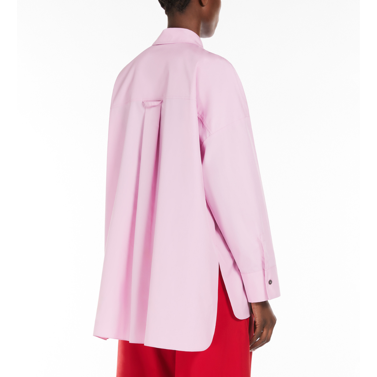 Max Mara Camicia in Cotone Donna Gerona Rosa Ortensia